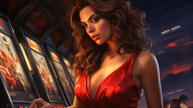 gbajeevip slots hero image with a red mobile interface glow
